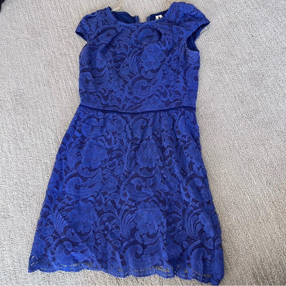 Miami brand blue lace mini dress